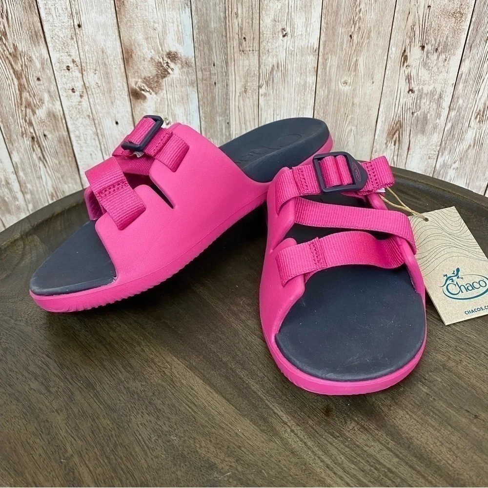 Chaco Chillos Kids Magenta Slide Sandals Size‎ 5
